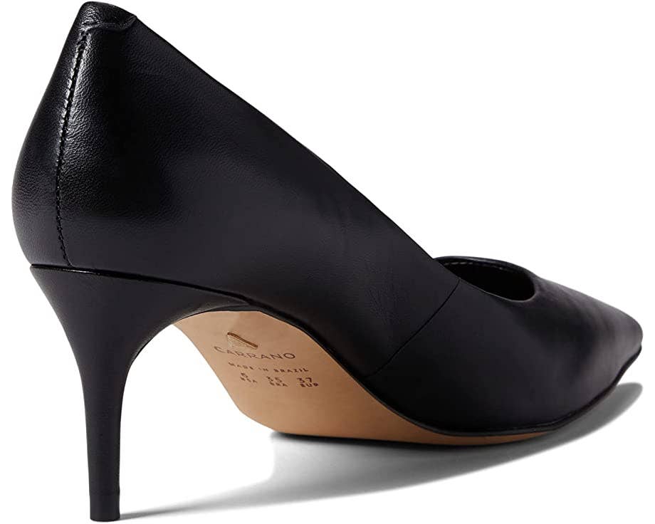 *Almost Gone* Leather Pumps Black