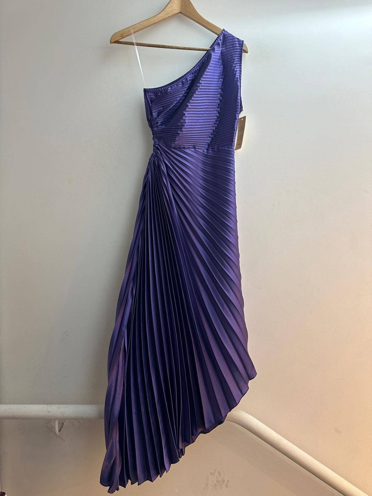 Lilac formal one shoulder long dress